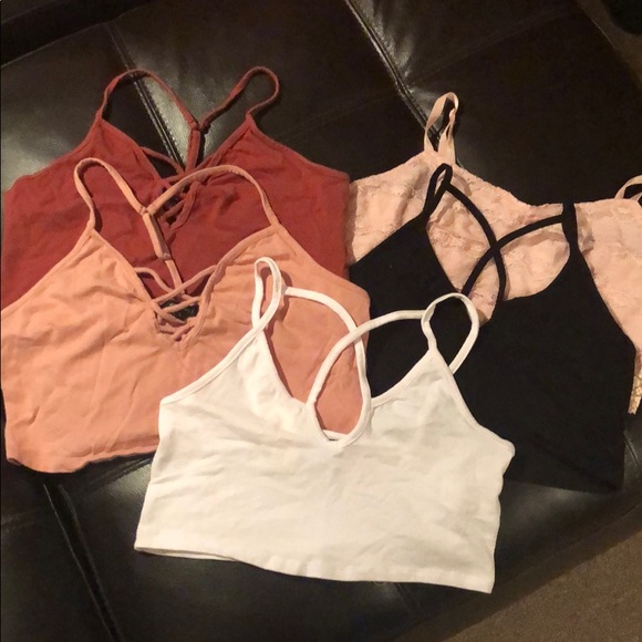 Tops - 5 cropped cami/bralette
